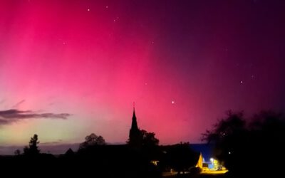 Polarlichter auch über Kiebitzgrund zu sehen